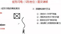 小琛解说：蛇形闪电(S形走位）图文详解教学