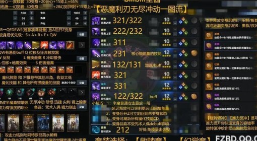 《命运方舟》恶魔利刃无尽冲动流派一图流